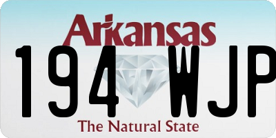 AR license plate 194WJP