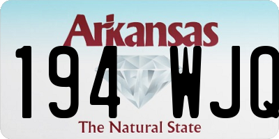 AR license plate 194WJQ