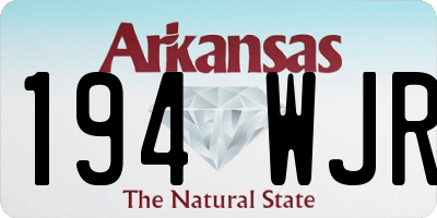AR license plate 194WJR