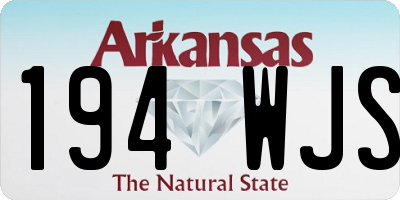 AR license plate 194WJS