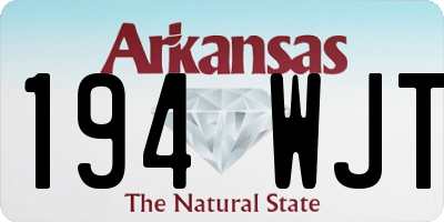 AR license plate 194WJT