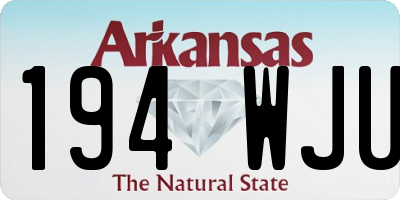 AR license plate 194WJU