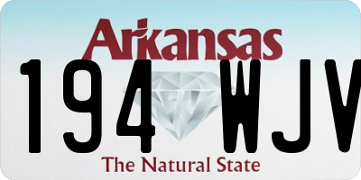 AR license plate 194WJV