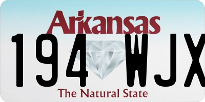 AR license plate 194WJX