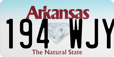 AR license plate 194WJY