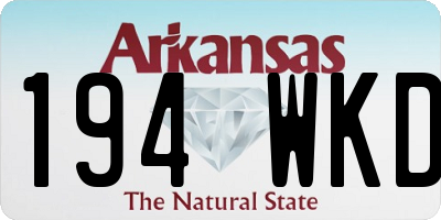 AR license plate 194WKD