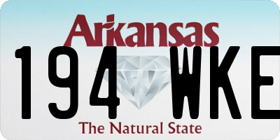 AR license plate 194WKE