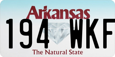 AR license plate 194WKF