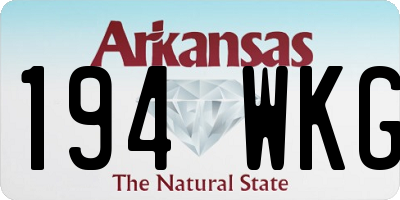 AR license plate 194WKG