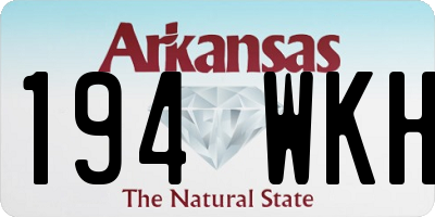 AR license plate 194WKH