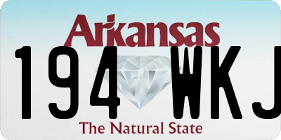 AR license plate 194WKJ