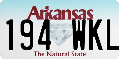 AR license plate 194WKL
