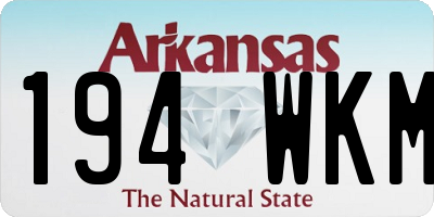 AR license plate 194WKM