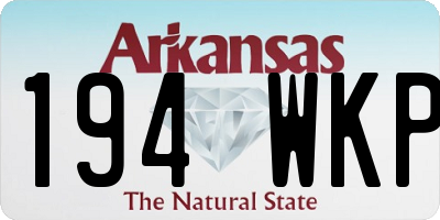 AR license plate 194WKP