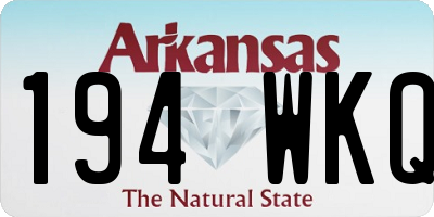 AR license plate 194WKQ