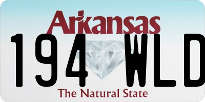 AR license plate 194WLD
