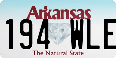 AR license plate 194WLE