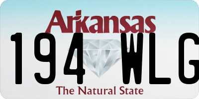 AR license plate 194WLG