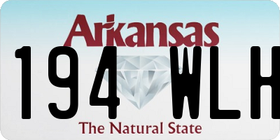 AR license plate 194WLH