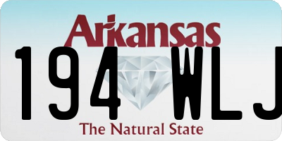 AR license plate 194WLJ