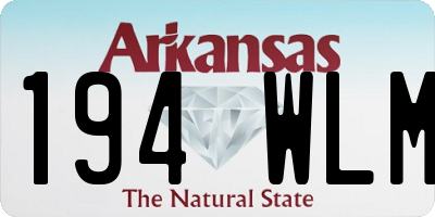 AR license plate 194WLM
