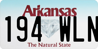 AR license plate 194WLN