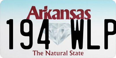AR license plate 194WLP