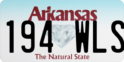 AR license plate 194WLS