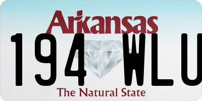 AR license plate 194WLU