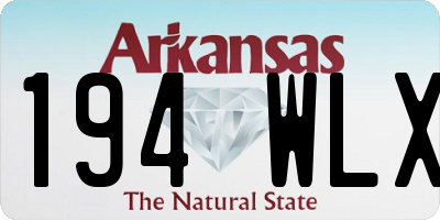 AR license plate 194WLX