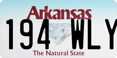 AR license plate 194WLY