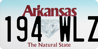 AR license plate 194WLZ