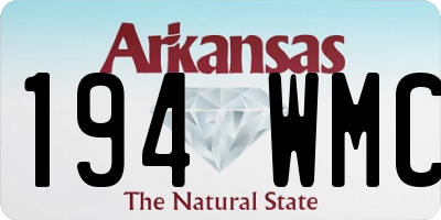 AR license plate 194WMC