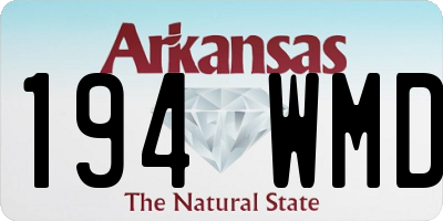 AR license plate 194WMD