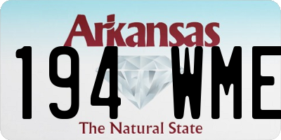 AR license plate 194WME