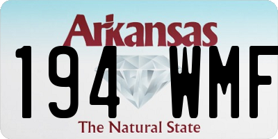 AR license plate 194WMF