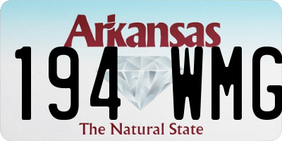 AR license plate 194WMG