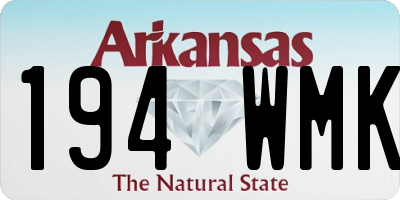 AR license plate 194WMK