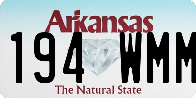 AR license plate 194WMM