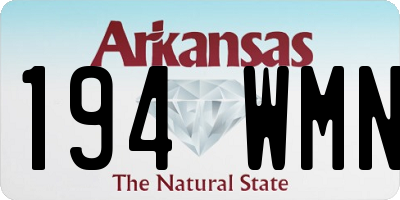 AR license plate 194WMN