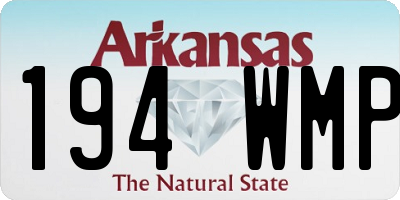 AR license plate 194WMP