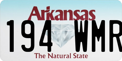 AR license plate 194WMR