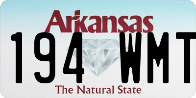 AR license plate 194WMT