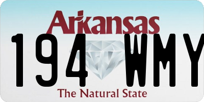 AR license plate 194WMY