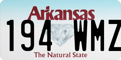 AR license plate 194WMZ