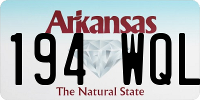 AR license plate 194WQL