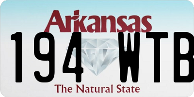 AR license plate 194WTB