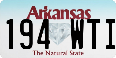 AR license plate 194WTI