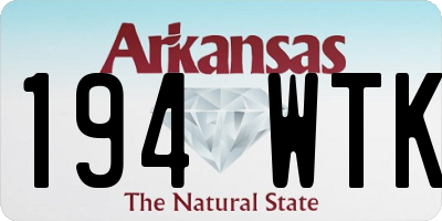 AR license plate 194WTK