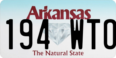 AR license plate 194WTO
